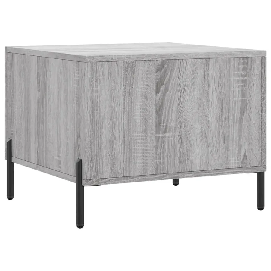 Tables basses 2 pcs sonoma gris 50x50x40 cm bois d'ingénierie - 9