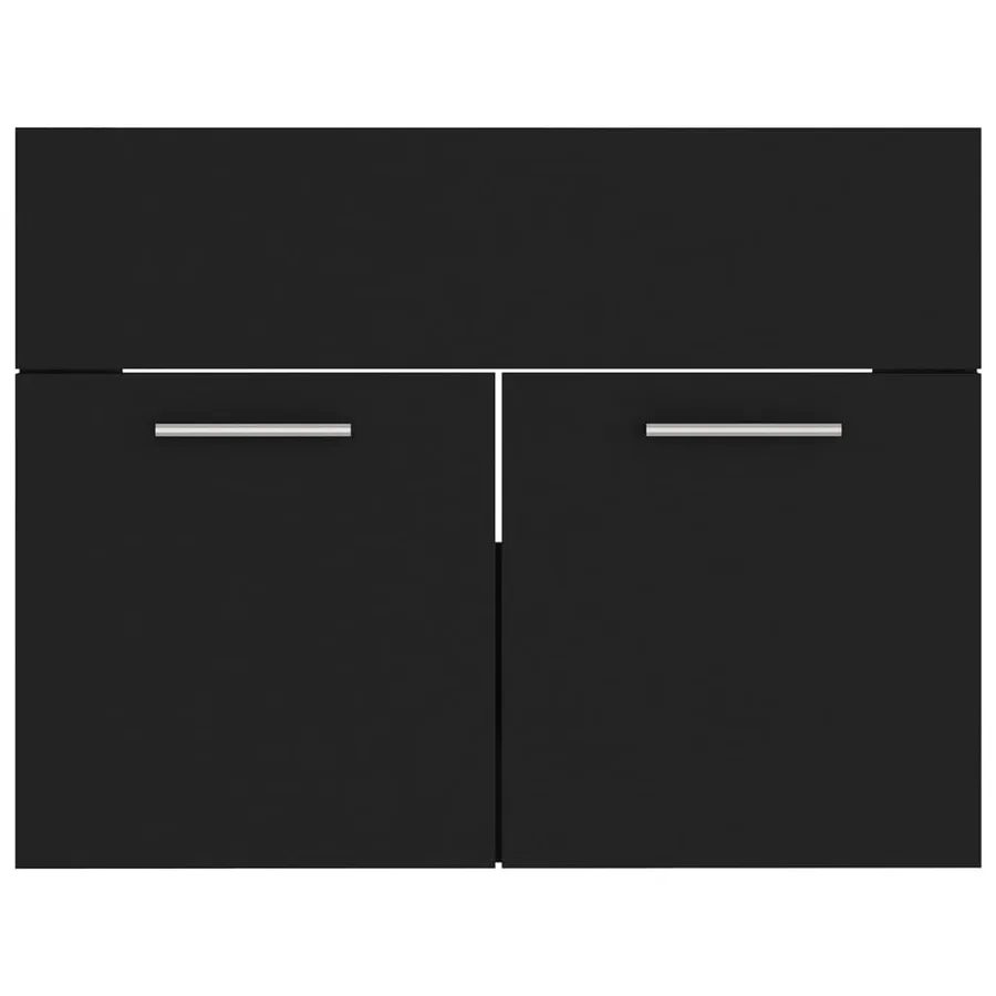 Ensemble de meubles de salle de bain Noir Aggloméré - 12