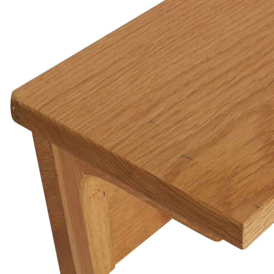 Porte-manteau 90x16x16 cm Bois de chêne massif - 5