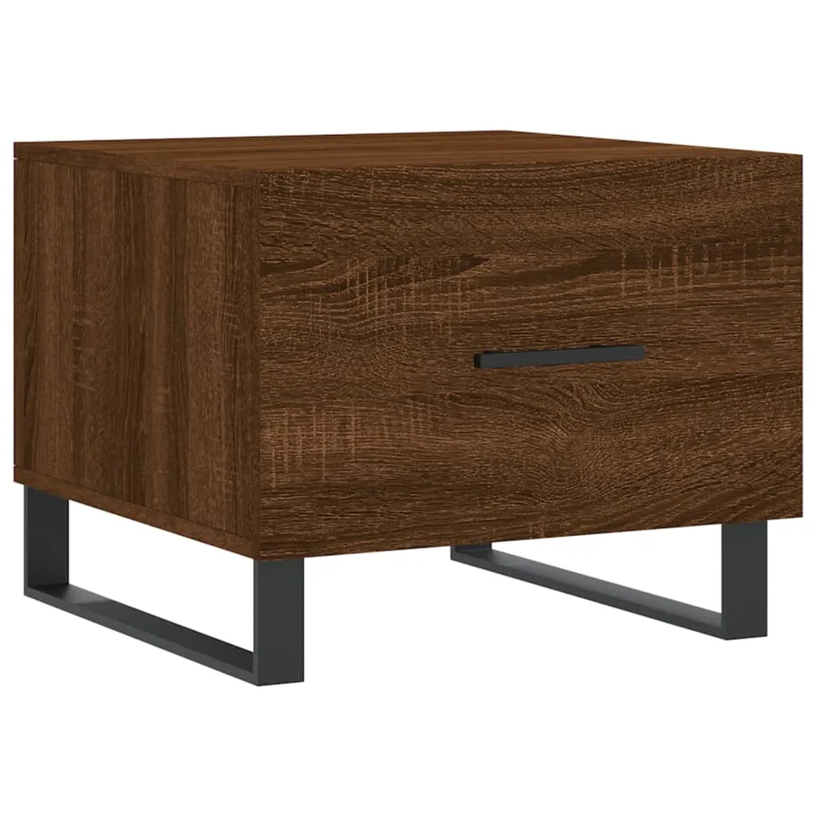 Tables basses 2 pcs chêne marron 50x50x40 cm bois d'ingénierie - 5