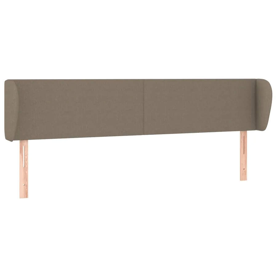 Tête de lit avec oreilles Taupe 183x23x78/88 cm Tissu - 2