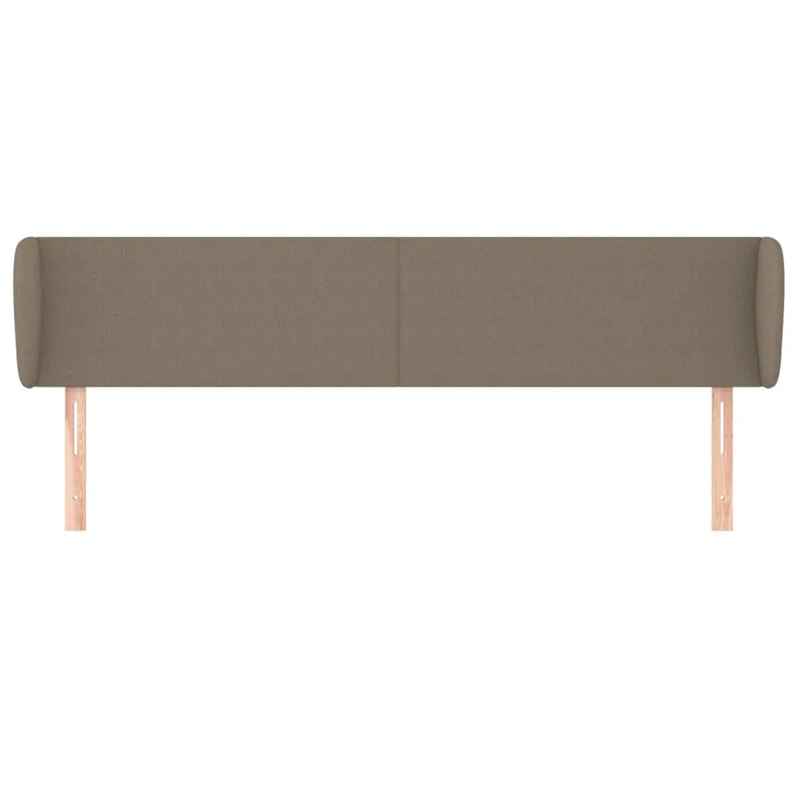 Tête de lit avec oreilles Taupe 183x23x78/88 cm Tissu - 3