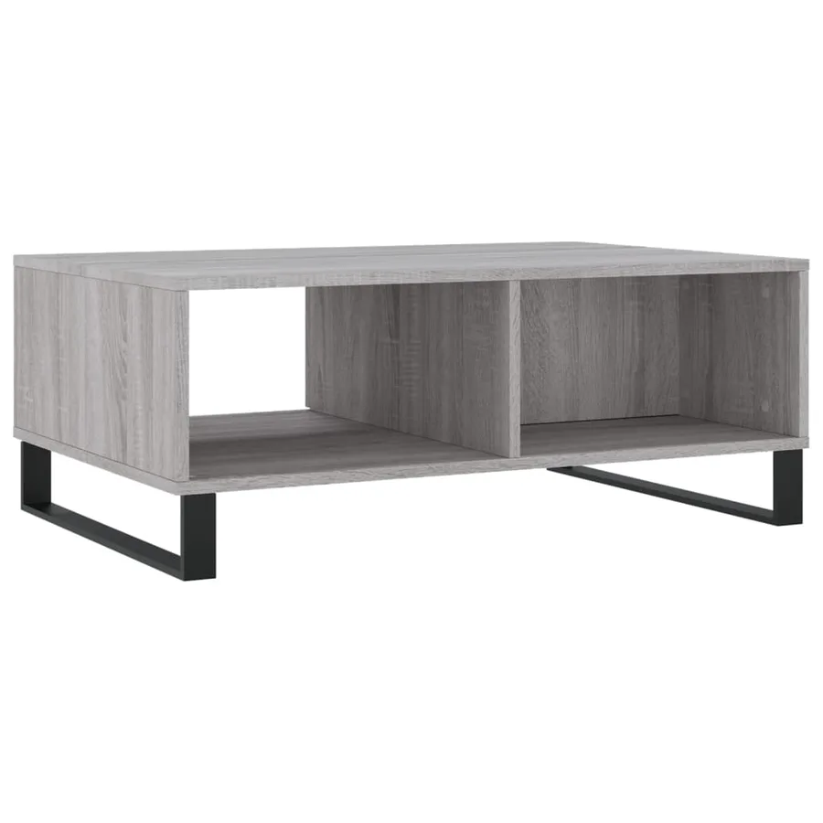 Table basse sonoma gris 90x60x35 cm bois d'ingénierie - 8