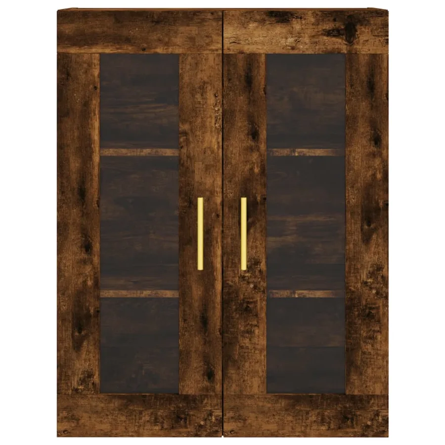 Armoires murales 2 pcs chêne fumé bois d'ingénierie - 6