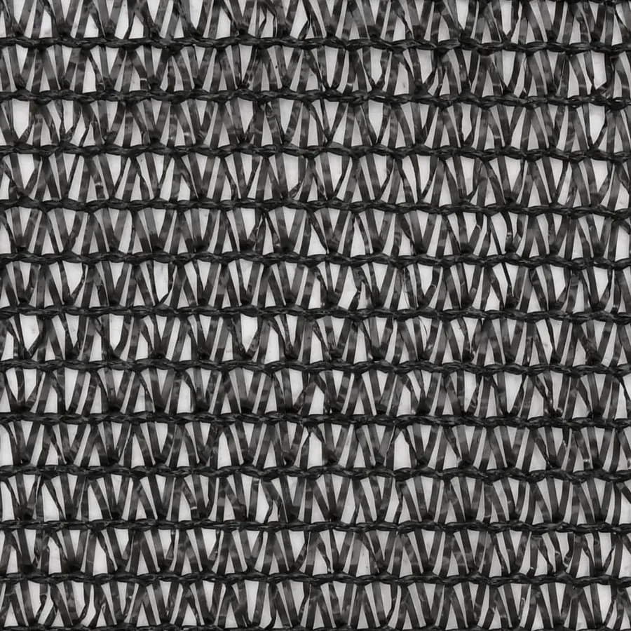 Filet brise-vue PEHD 2 x 25 m Noir - 3