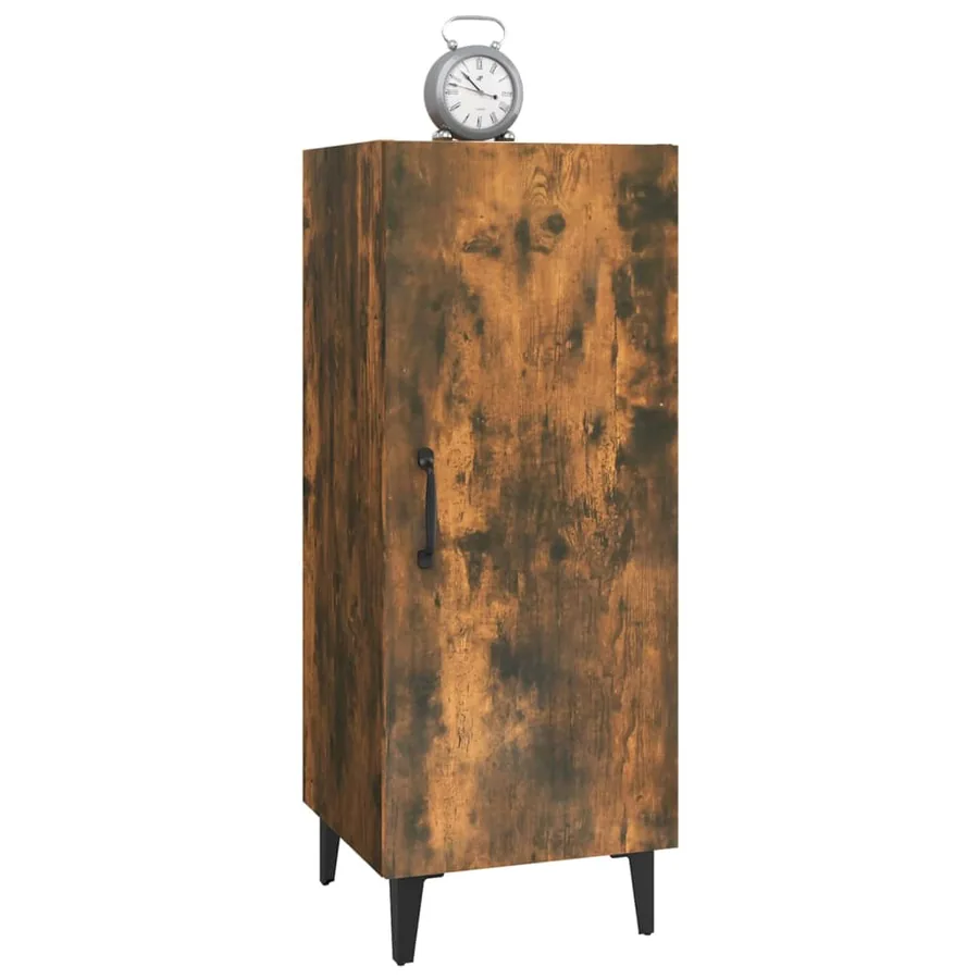 Buffet Chêne fumé 34,5x34x90 cm Bois d'ingénierie - 4