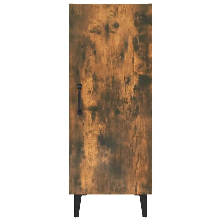 Buffet Chêne fumé 34,5x34x90 cm Bois d'ingénierie - 6