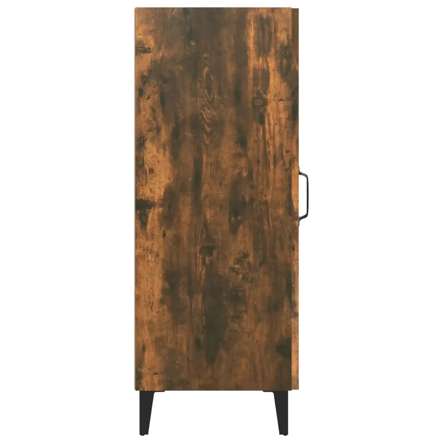 Buffet Chêne fumé 34,5x34x90 cm Bois d'ingénierie - 7