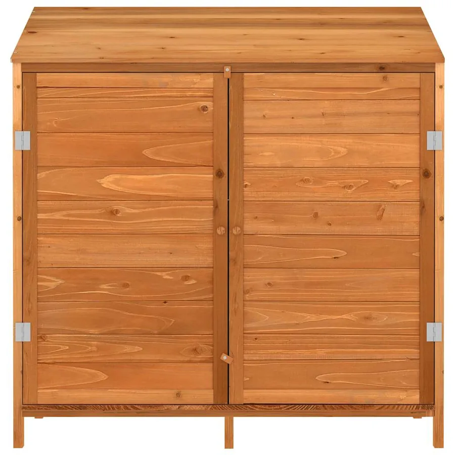 Remise de jardin Marron 102x52x112 cm Bois de sapin solide - 3