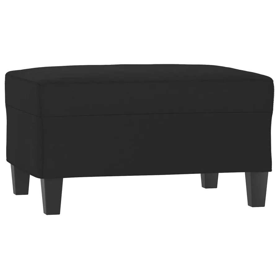 Repose-pied Noir 70x55x41 cm Tissu microfibre - 2