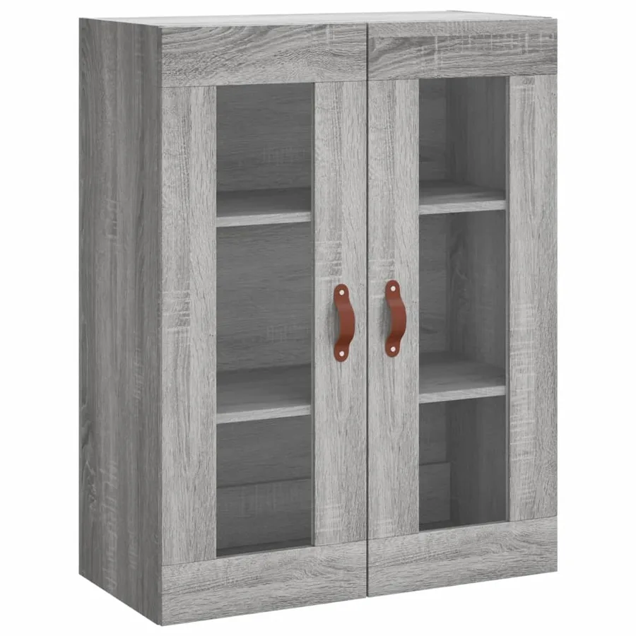 Buffet haut Sonoma gris 69,5x34x180 cm Bois d'ingénierie - 4