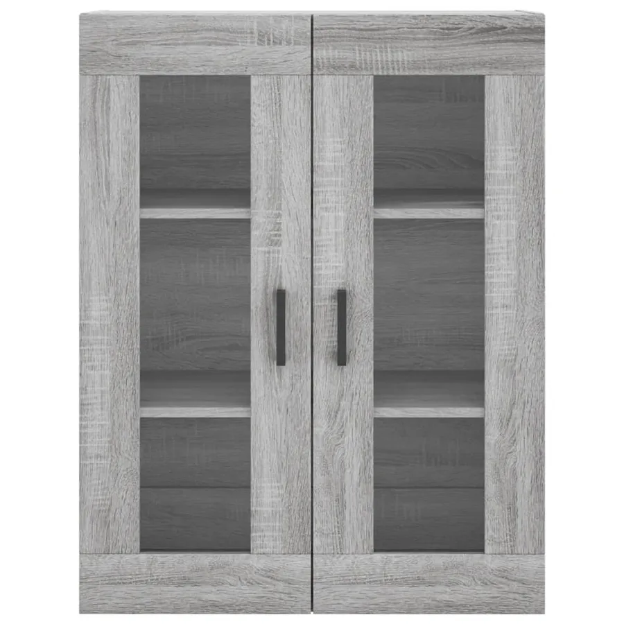 Buffet haut Sonoma gris 69,5x34x180 cm Bois d'ingénierie - 6