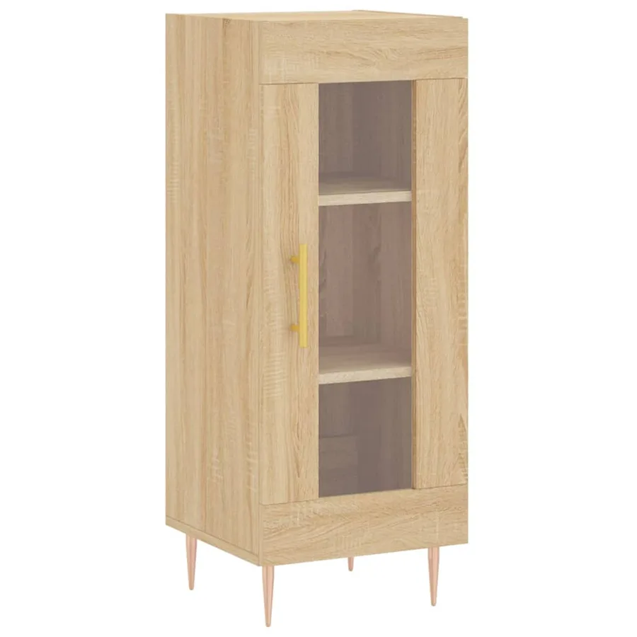 Buffet haut Chêne sonoma 34,5x34x180 cm Bois d'ingénierie - 5