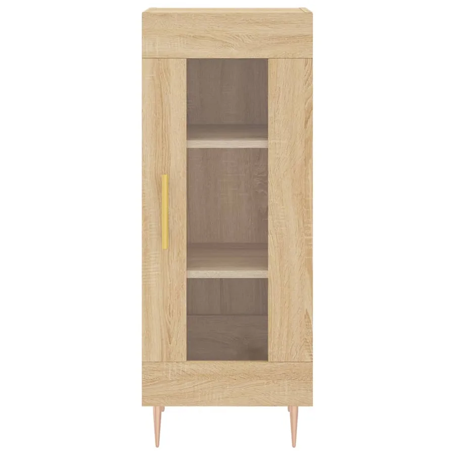 Buffet haut Chêne sonoma 34,5x34x180 cm Bois d'ingénierie - 6