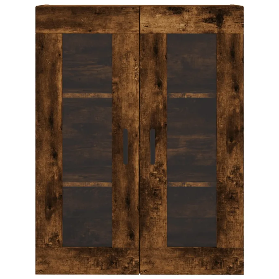 Armoire murale chêne fumé 69,5x34x90 cm - 6