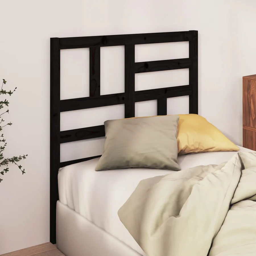 Tête de lit Blanc 81x4x104 cm Bois massif de pin - 3