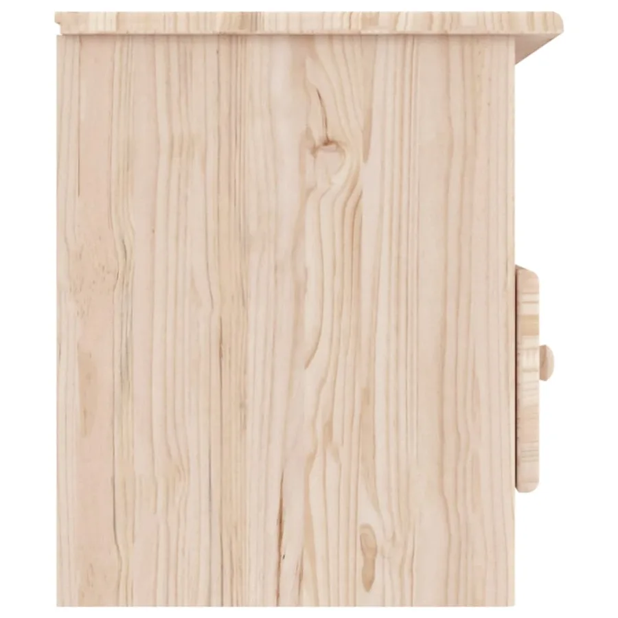 Meuble TV avec tiroirs ALTA 100x35x41 cm bois massif de pin - 4