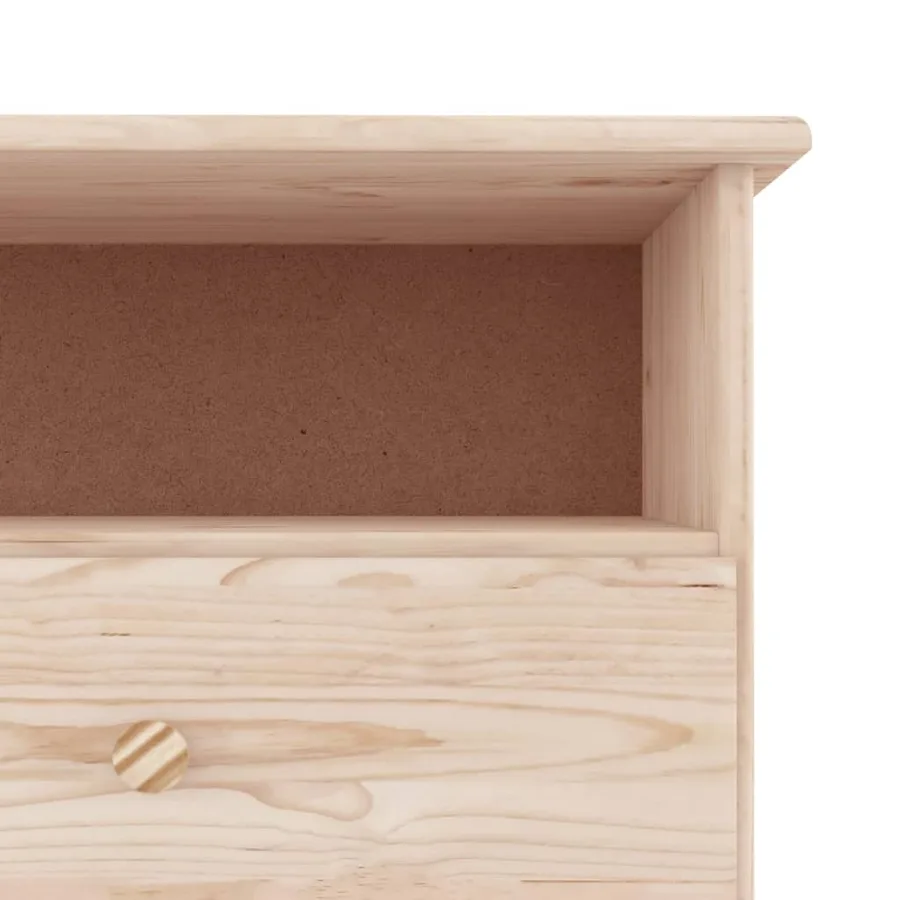 Meuble TV avec tiroirs ALTA 100x35x41 cm bois massif de pin - 7