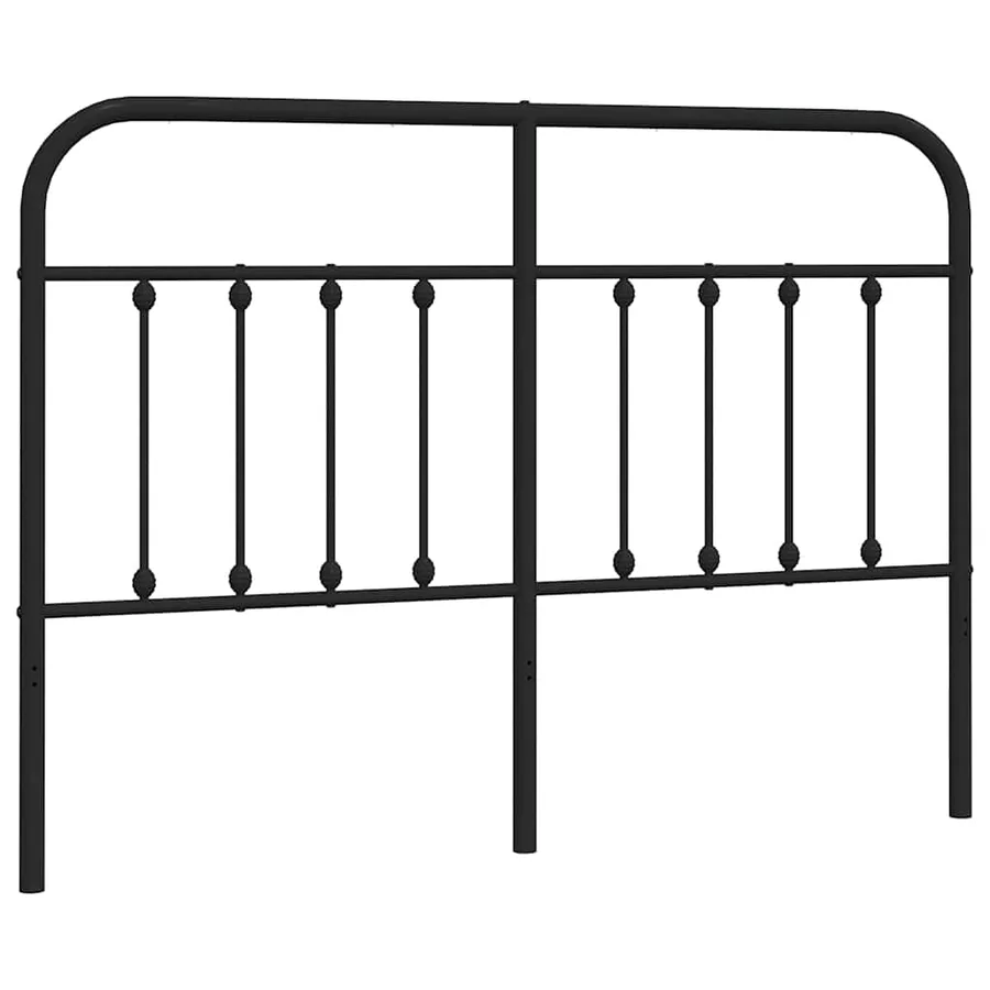 Tête de lit de remplacement métal noir 135 cm - 2