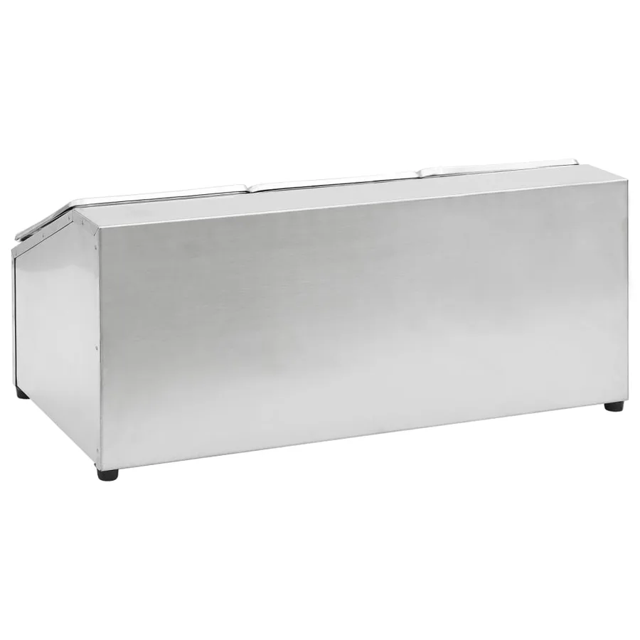 Récipient Gastronorm avec 3 bacs GN 1/6 Acier inoxydable - 5