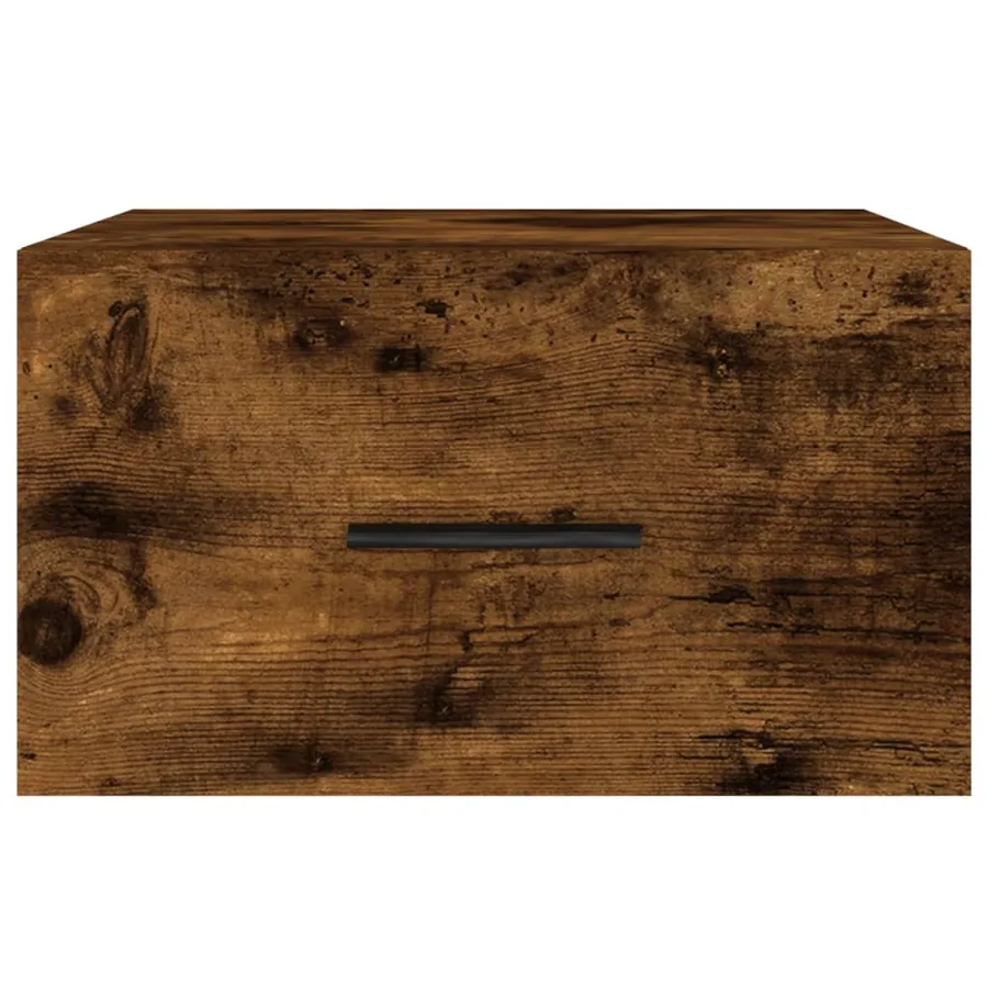 Tables de chevet murales 2 pcs chêne fumé 35x35x20 cm - 6
