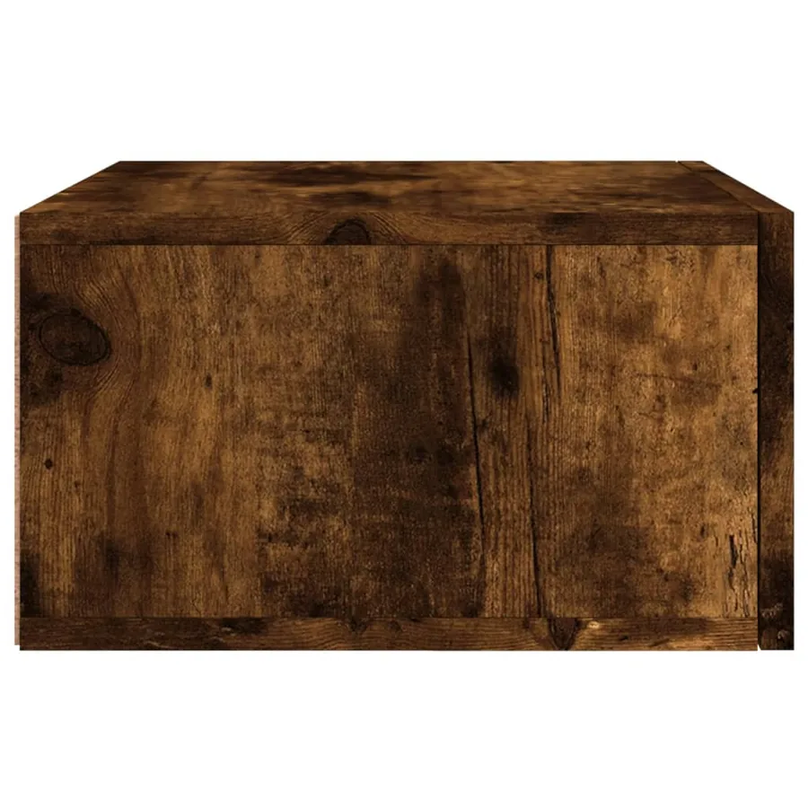 Tables de chevet murales 2 pcs chêne fumé 35x35x20 cm - 8