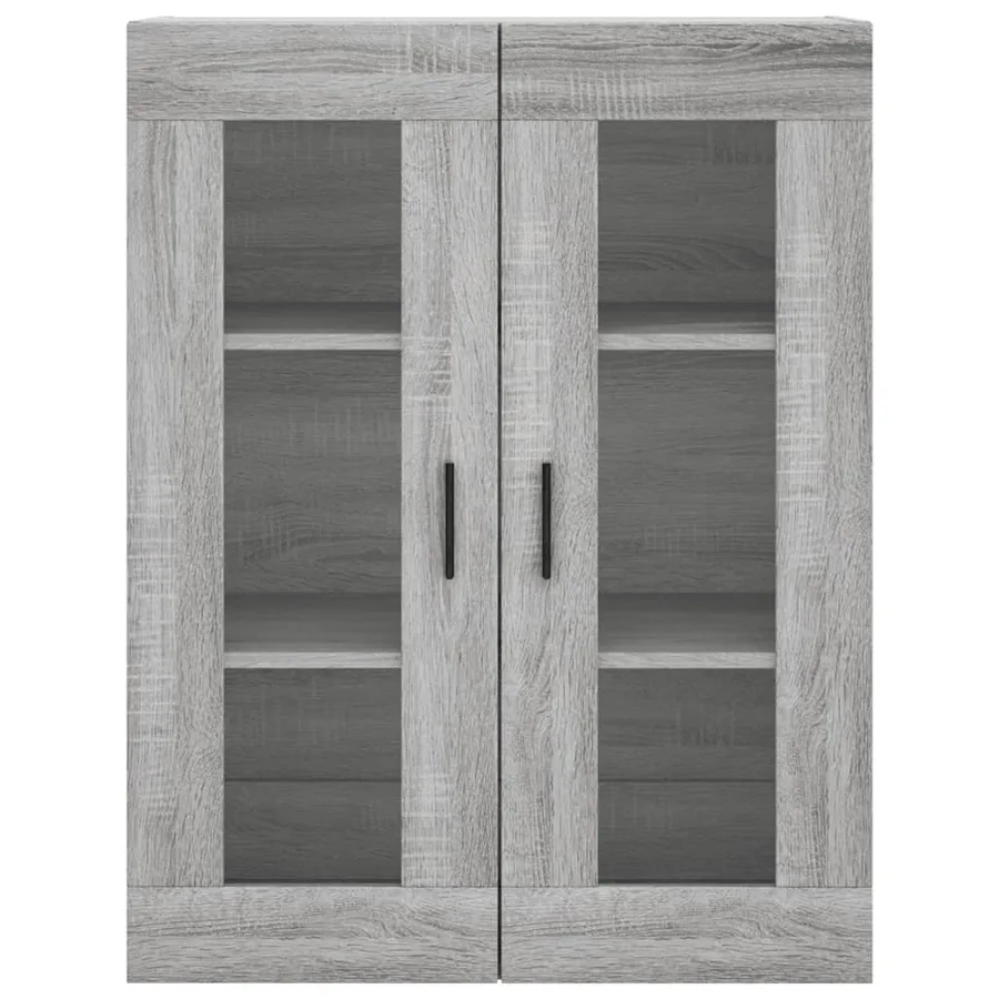 Buffet haut Sonoma gris 69,5x34x180 cm Bois d'ingénierie - 6