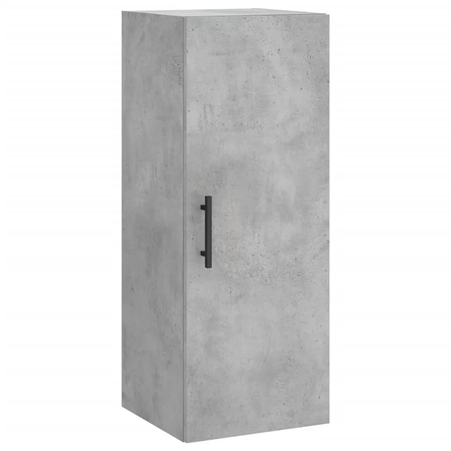Buffet haut Gris béton 34,5x34x180 cm Bois d'ingénierie - 7