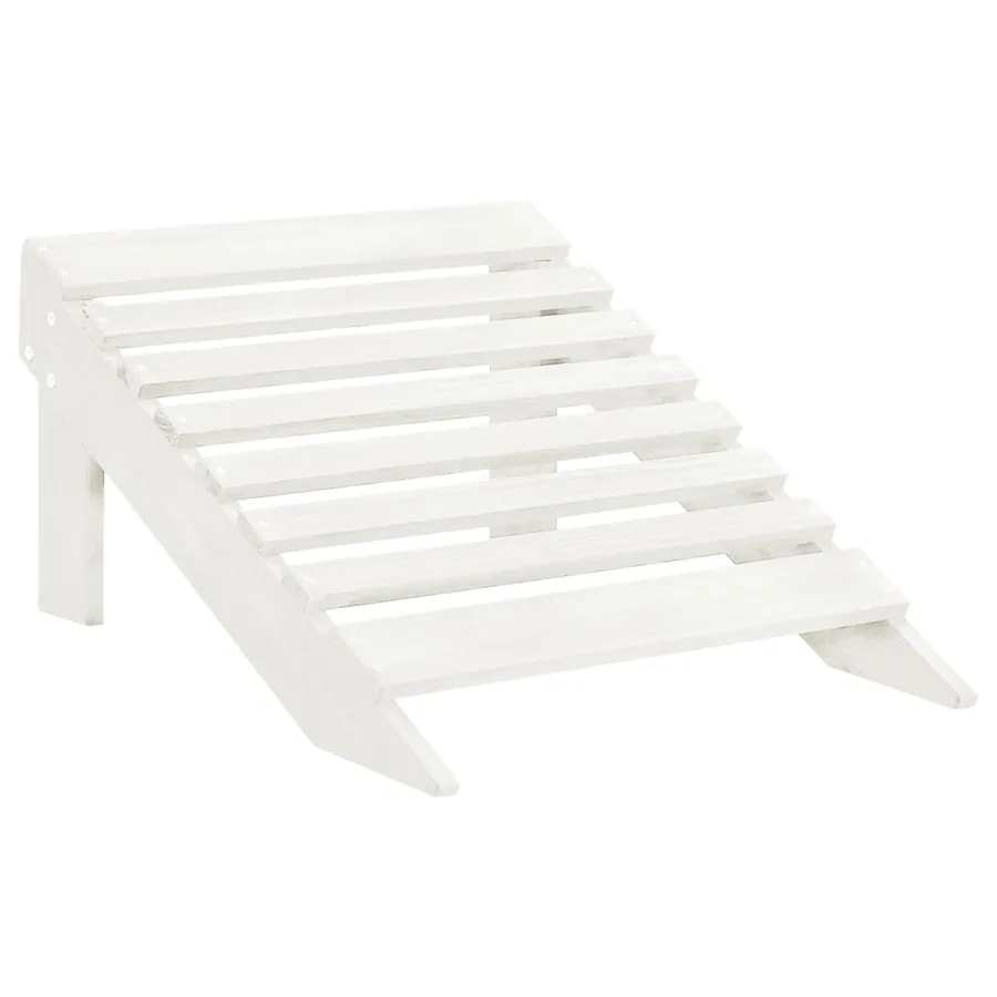 Chaise de jardin Adirondack 2 places et repose-pied sapin blanc - 7