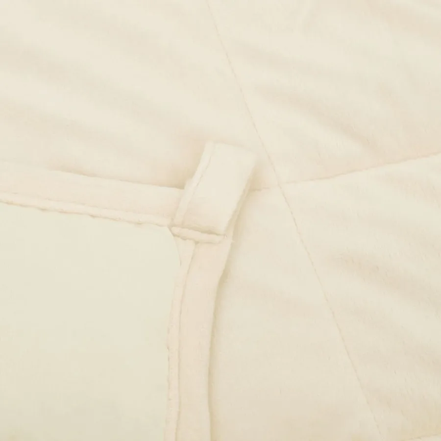 Couverture lestée Crème clair 220x230 cm 15 kg Tissu - 5