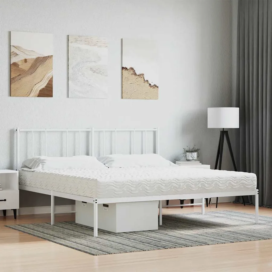 Matelas en mousse blanc 160x200 cm dureté H2 H3 - 2