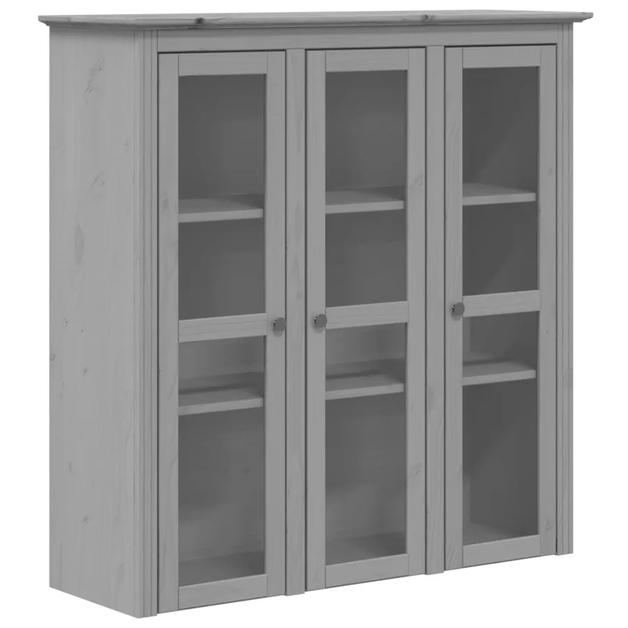 Buffet BODO gris 115,5x43x200,5 cm bois massif de pin - 3