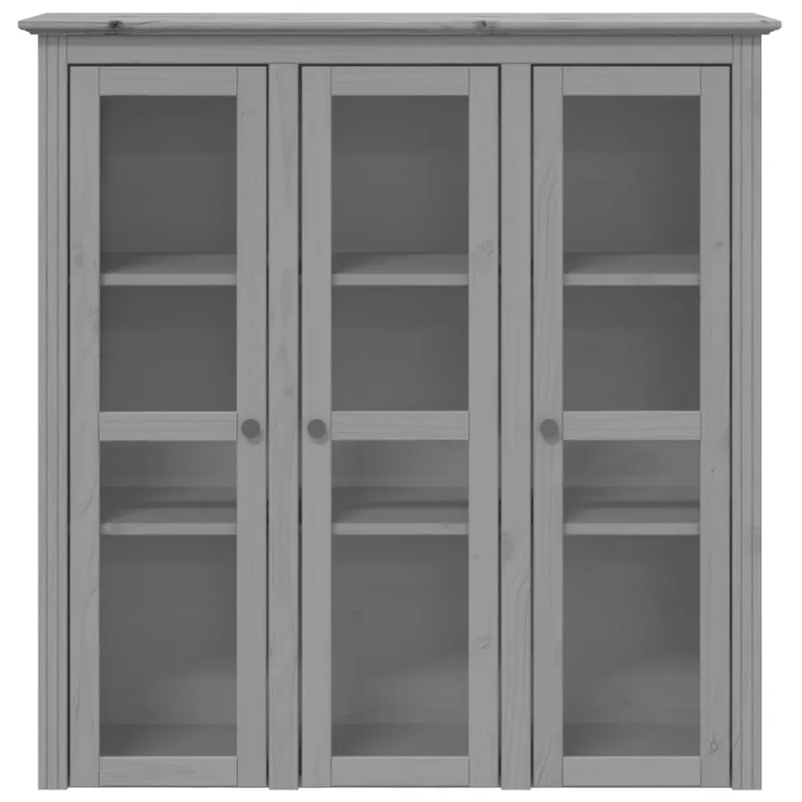 Buffet BODO gris 115,5x43x200,5 cm bois massif de pin - 4
