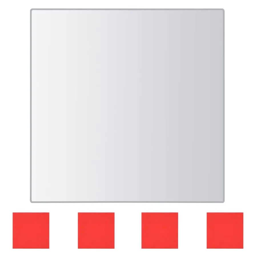 Carreaux de miroir 48 pcs Carré Verre - 6