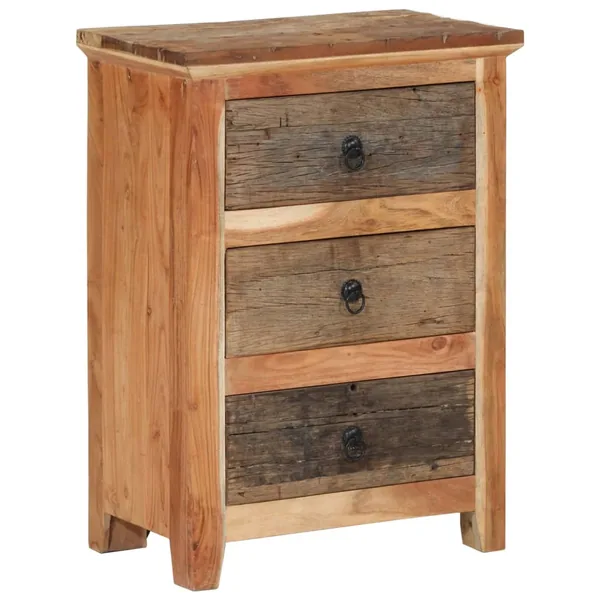 Armoire latérale 55x33x75 cm bois massif d'acacia