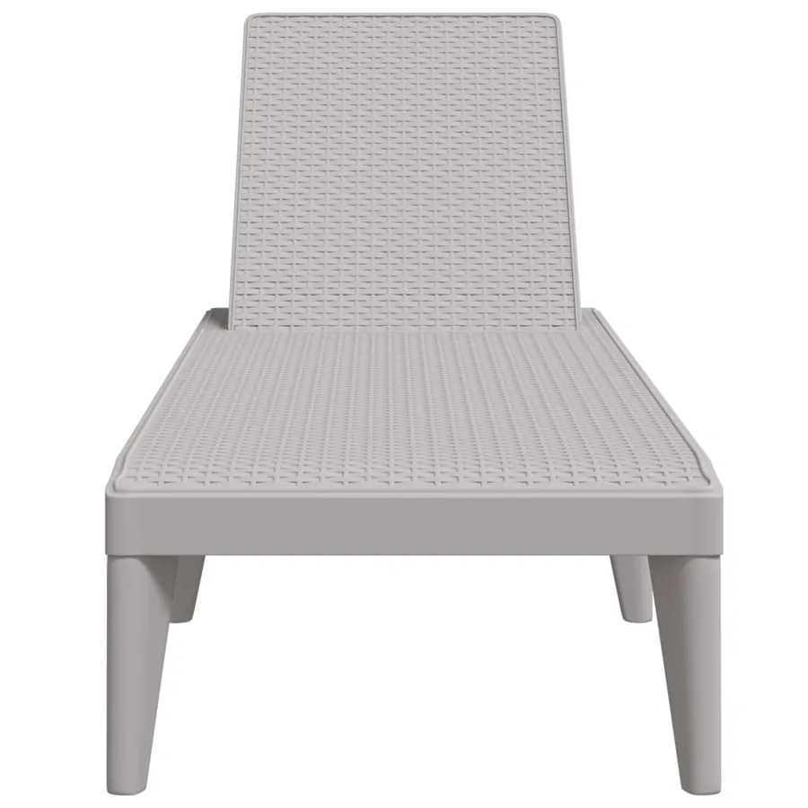 Chaise longue anthracite 186x60x29 cm PP - 24