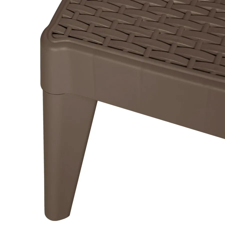 Chaise longue anthracite 186x60x29 cm PP - 39