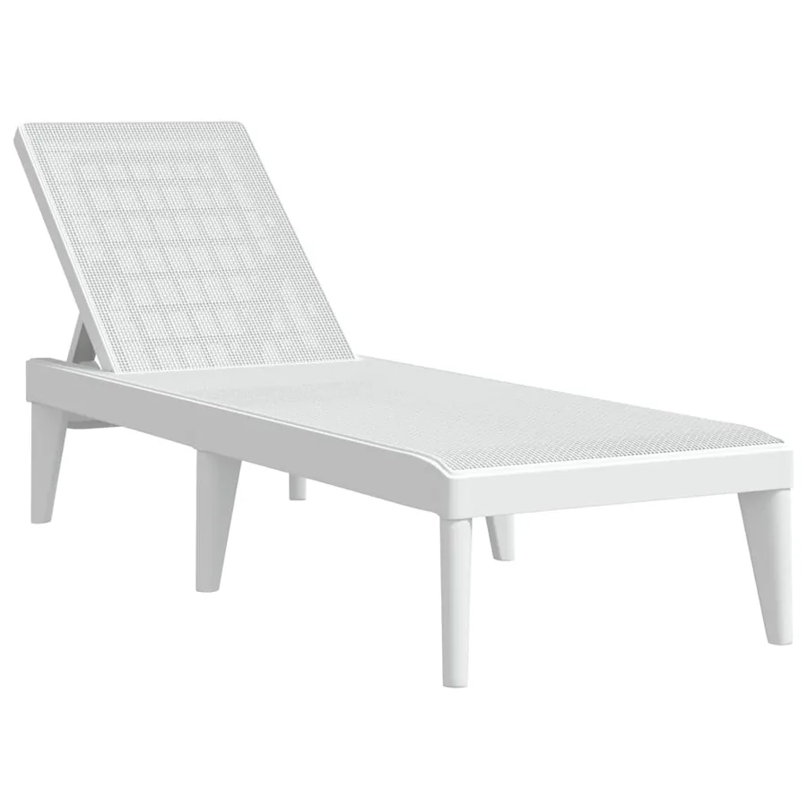 Chaise longue anthracite 186x60x29 cm PP - 42