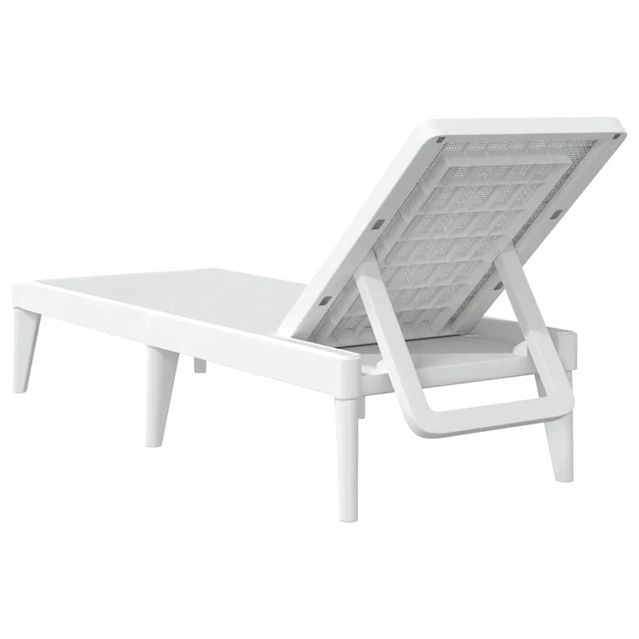 Chaise longue anthracite 186x60x29 cm PP - 46