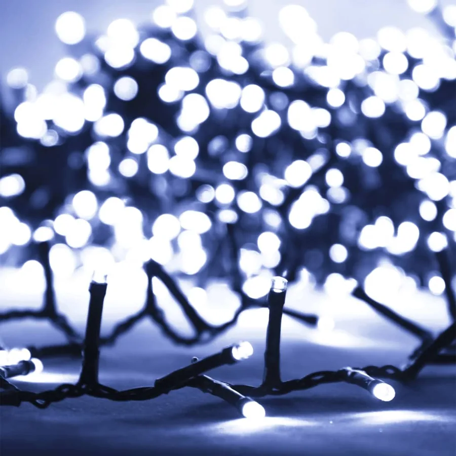 Guirlande à LED compacte avec 2000 LED Blanc froid 45 m PVC - 4