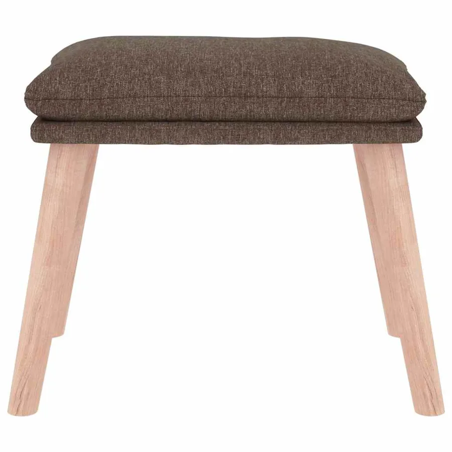 Repose-pied Taupe 45x29,5x35 cm Tissu - 3