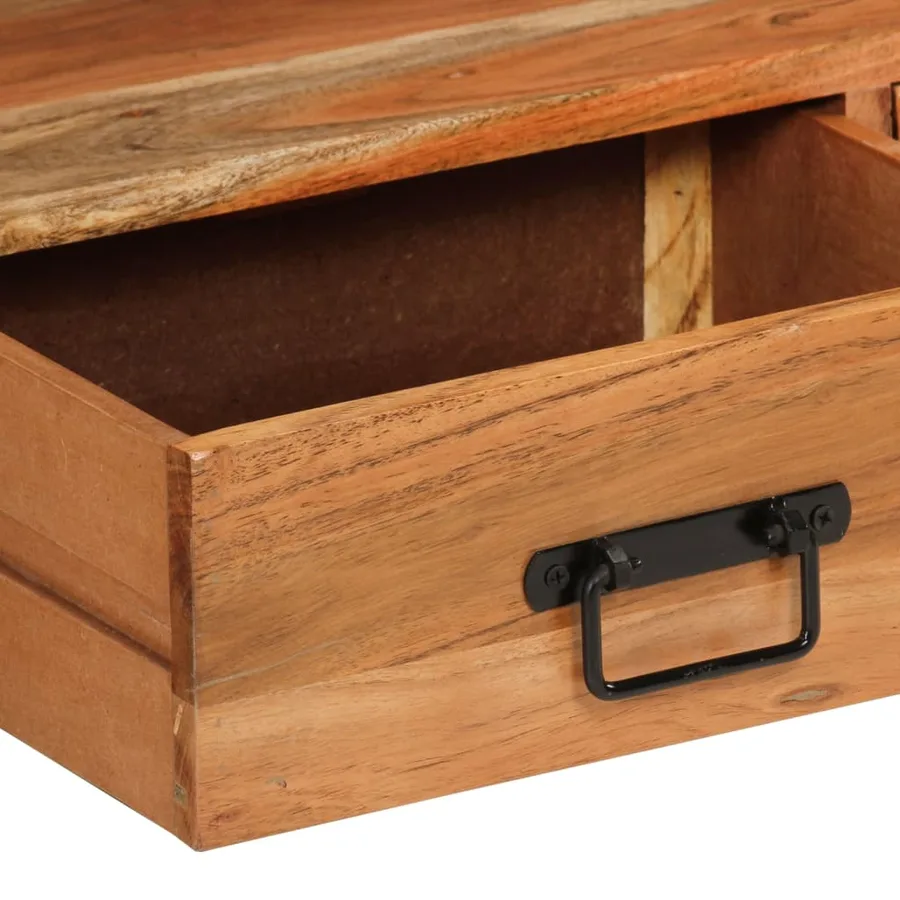 Meuble TV 120x30x45 cm bois d'acacia massif - 5