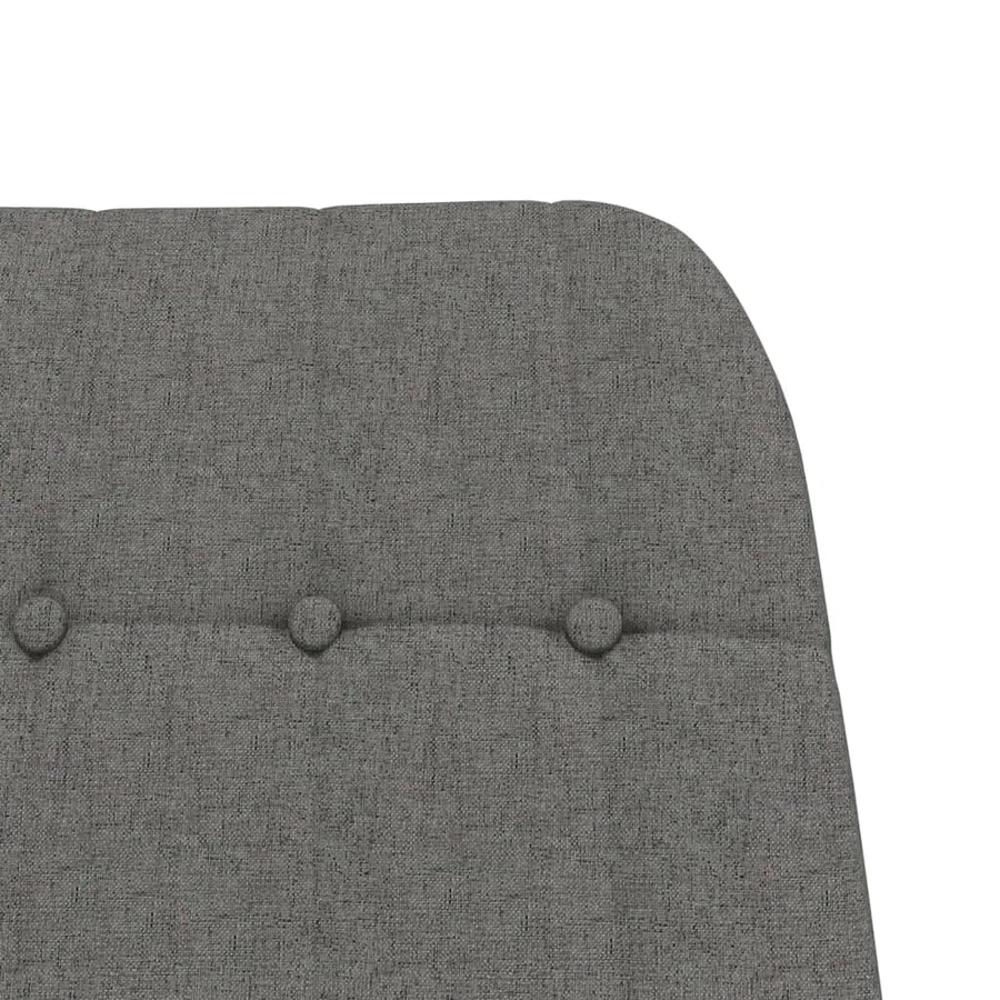 Chaise à bascule avec repose-pied Gris clair Tissu - 6