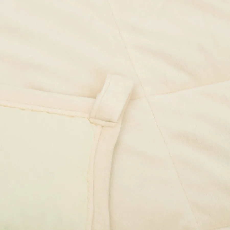 Couverture lestée Crème clair 122x183 cm 9 kg Tissu - 5
