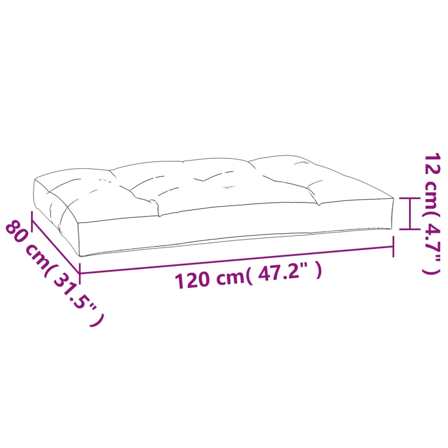 Coussins de palette 5 pcs anthracite tissu - 11