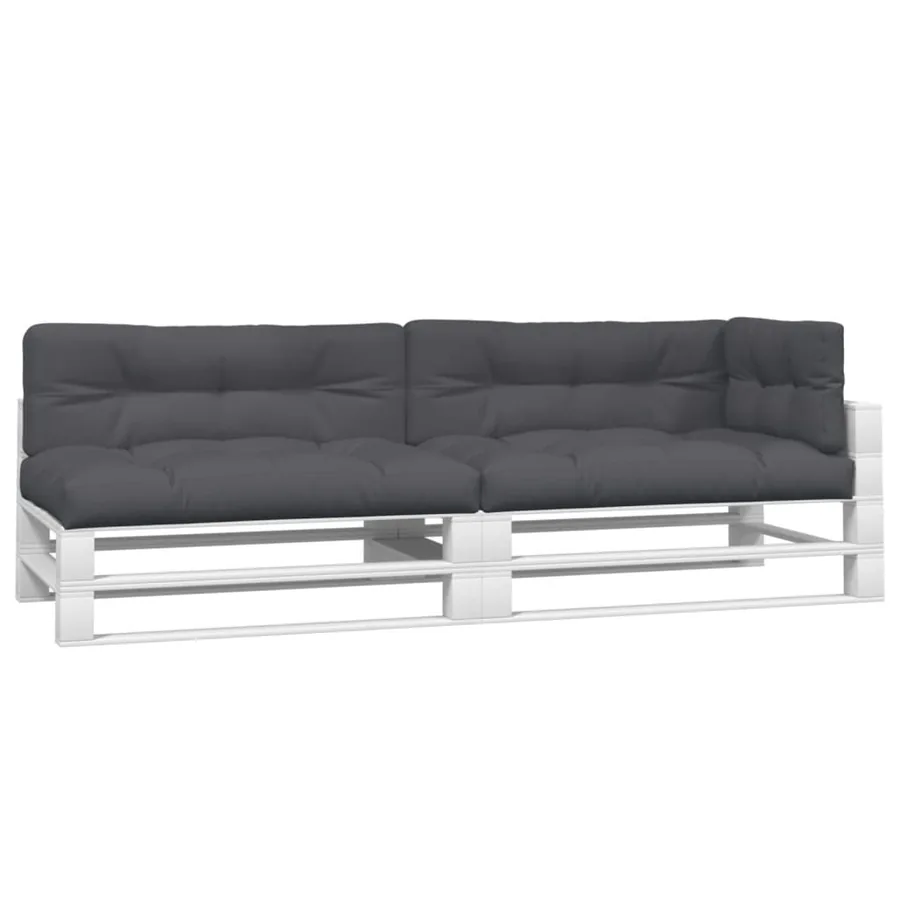 Coussins de palette 5 pcs anthracite tissu - 3