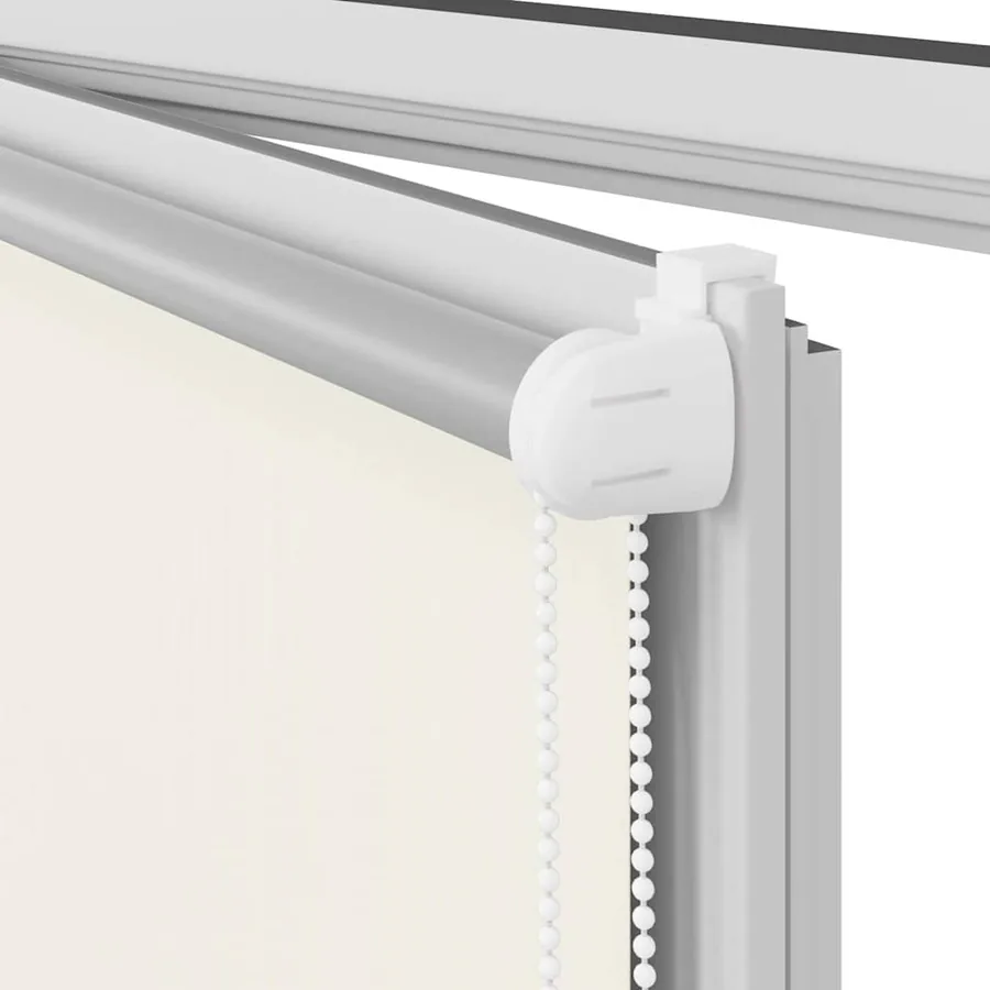 Store enrouleur occultant 44,4 x 100 cm, largeur du tissu 40 cm, blanc cassé - 12