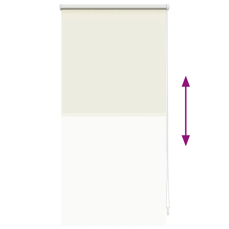Store enrouleur occultant 44,4 x 100 cm, largeur du tissu 40 cm, blanc cassé - 9