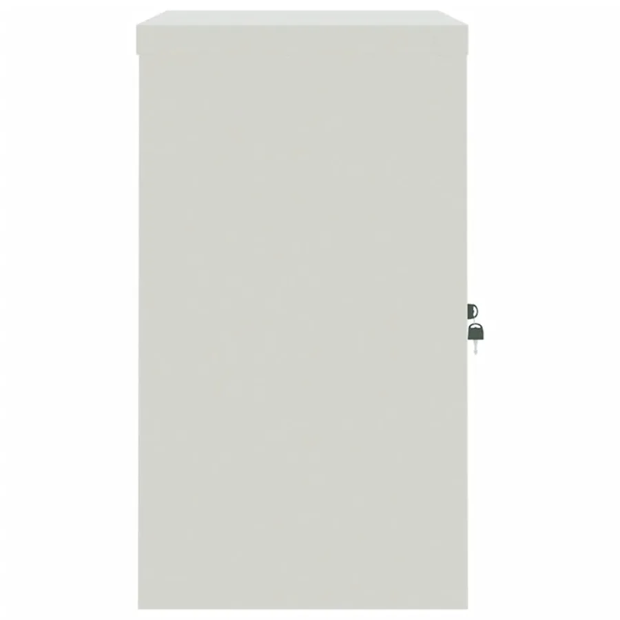 Classeur gris clair et bleu 90x40x70 cm acier - 5