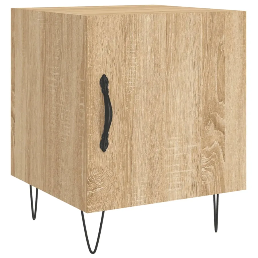 Table de chevet chêne sonoma 40x40x50 cm bois d’ingénierie - 2